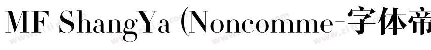 MF ShangYa (Noncomme字体转换